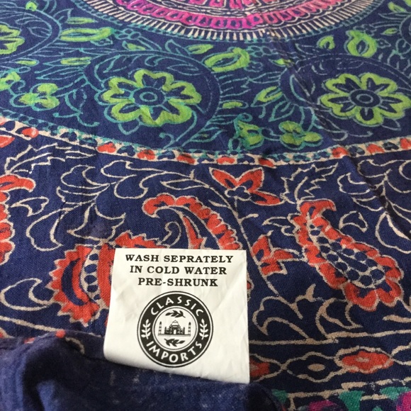 โ๏ธMandala Batik Full Sheet Curtain or Tablecloth COTTON - Picture 3 of 16